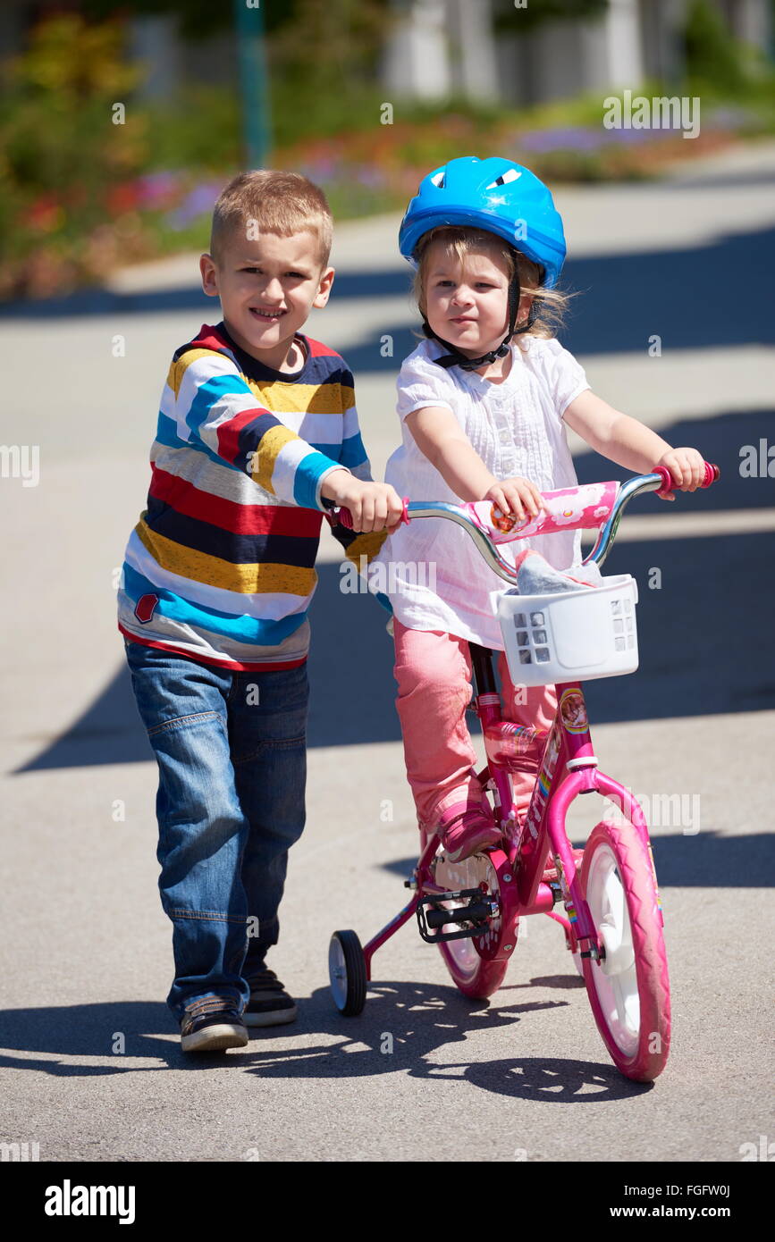 bike girl and boy