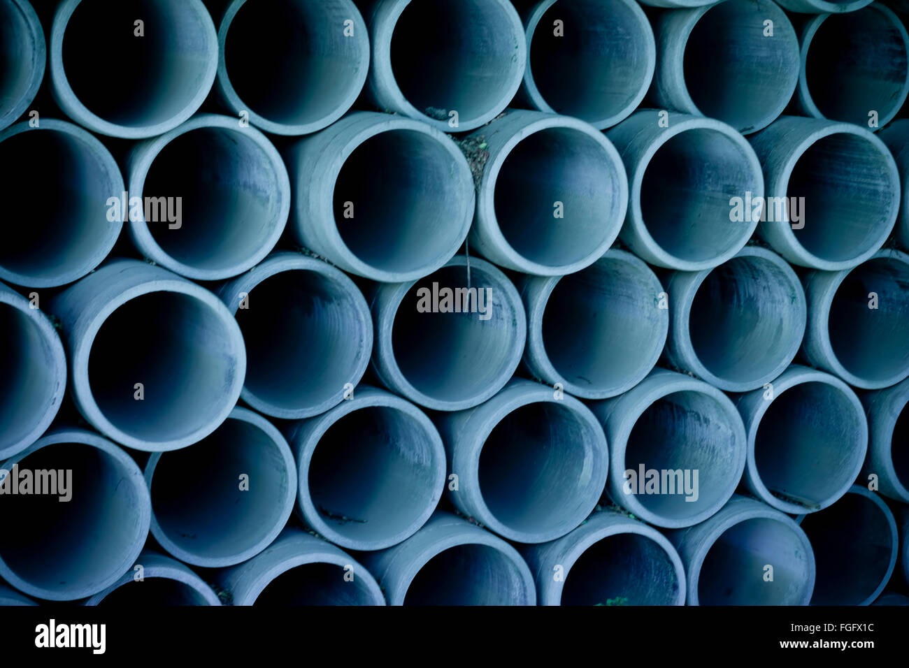 Pipes used for drainage system in India Stock Photo Alamy