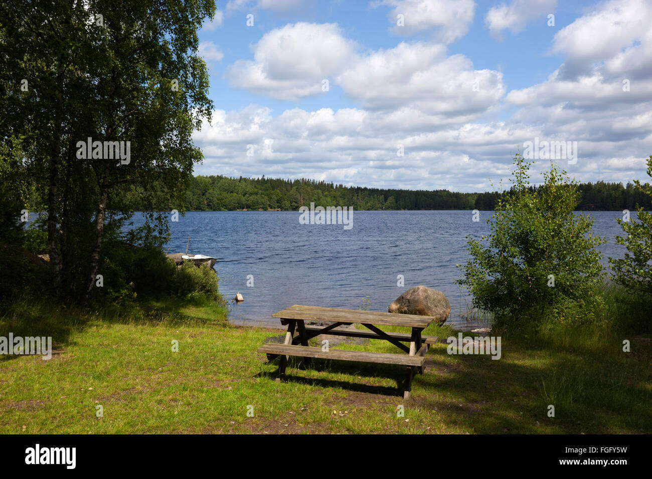 Lake Alljungen, near Karlskrona, Blekinge, South Sweden, Sweden, Scandinavia, Europe Stock Photo