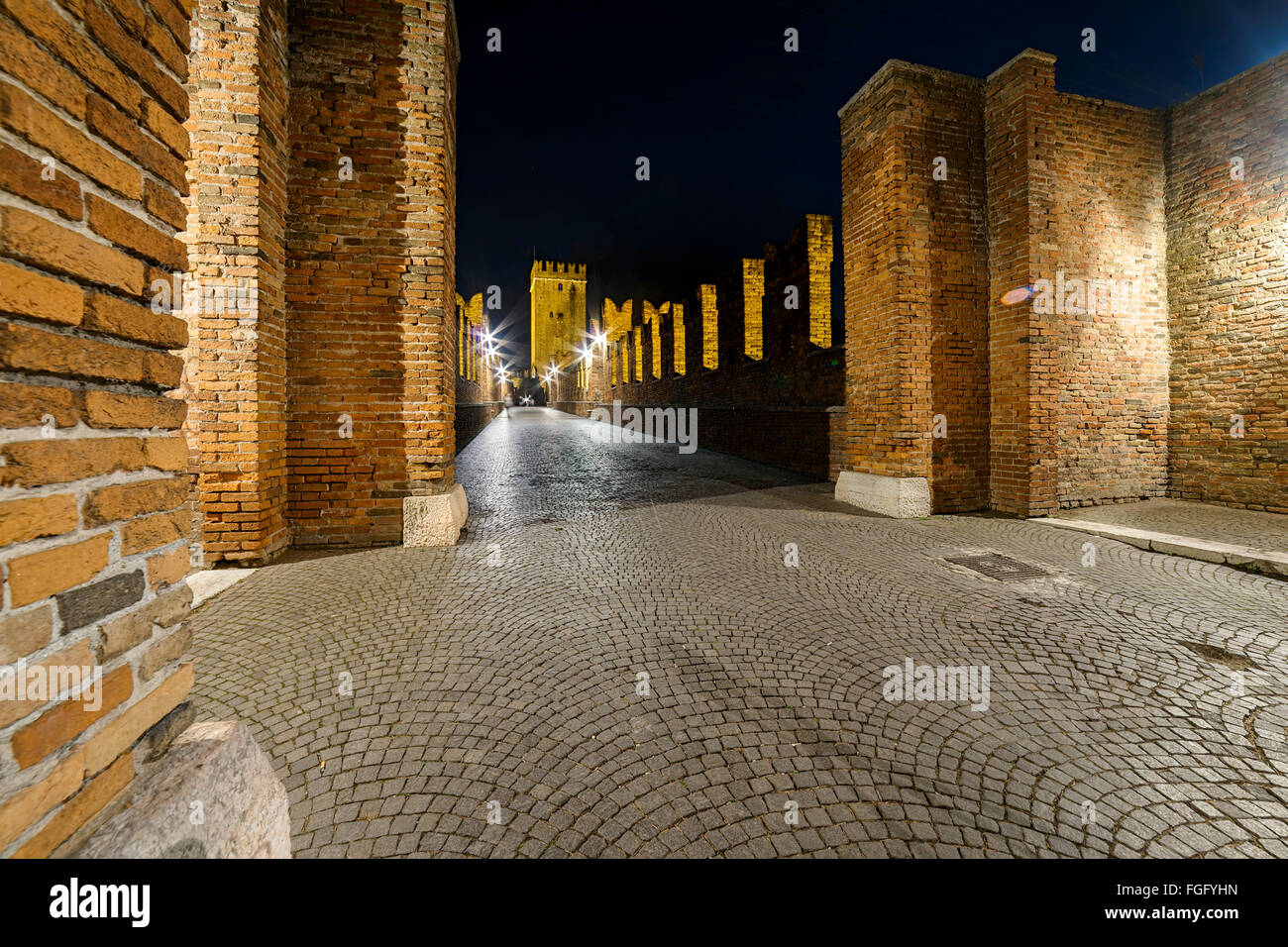 bridge of castelvecchio Verona Italy Stock Photo Alamy