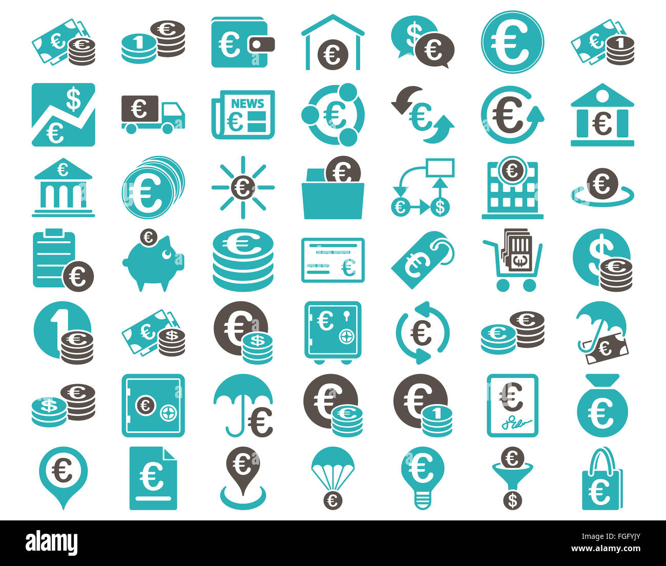 One euro coin clipart hi-res stock photography and images - Alamy