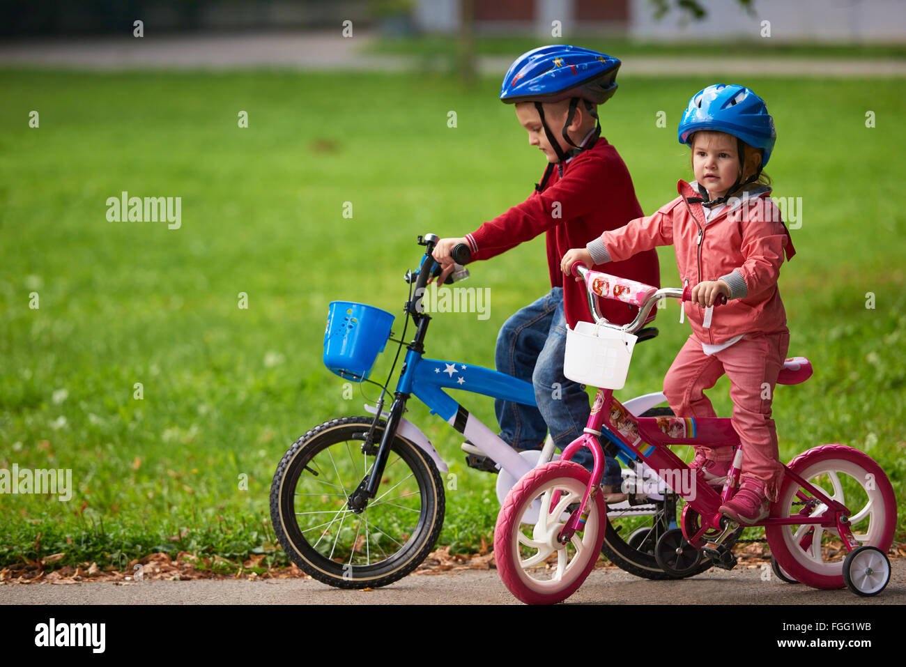 bike girl and boy