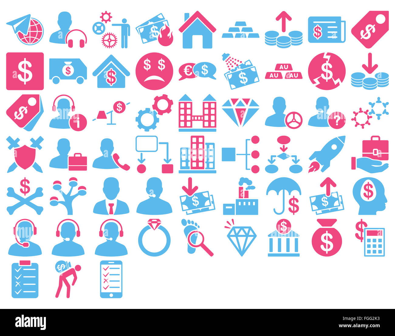Commerce Icon Set Stock Photo - Alamy