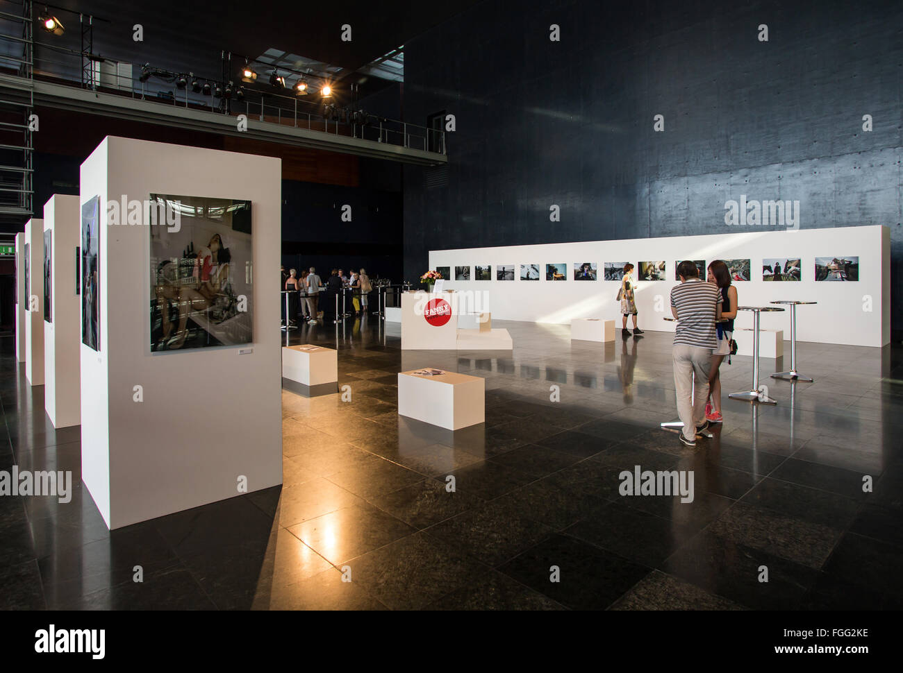 Photographs exhibits photographer Fanny Latour Lam Stock Photo