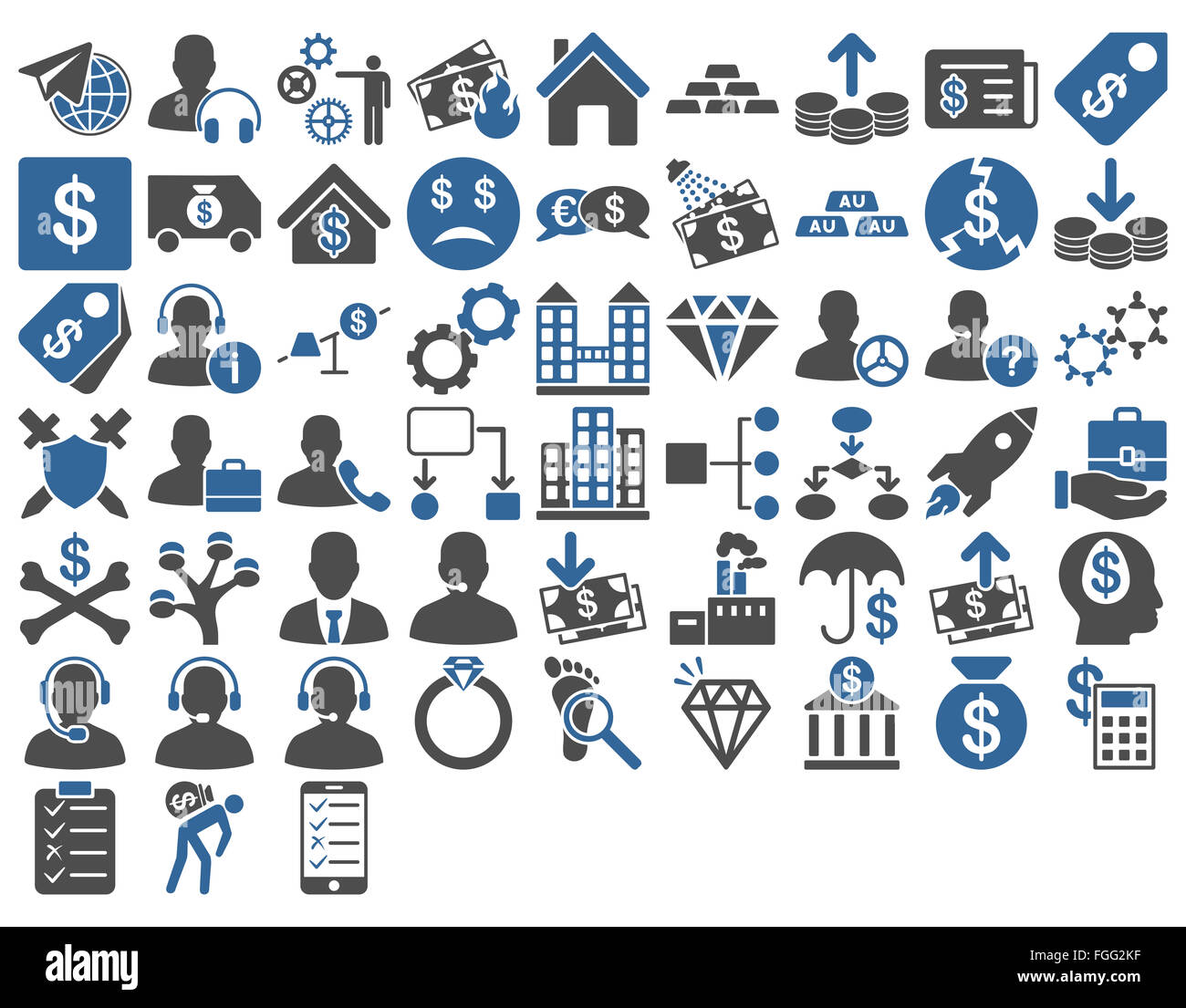 Commerce Icon Set Stock Photo - Alamy