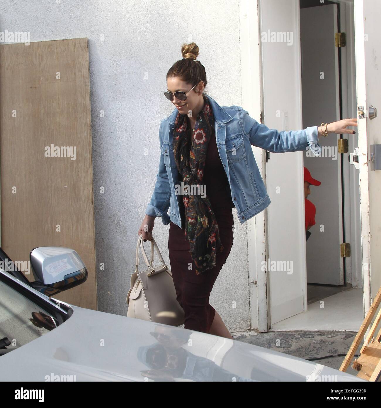 Jessica Biel at Au Fudge, her restaurant venture in West Hollywood