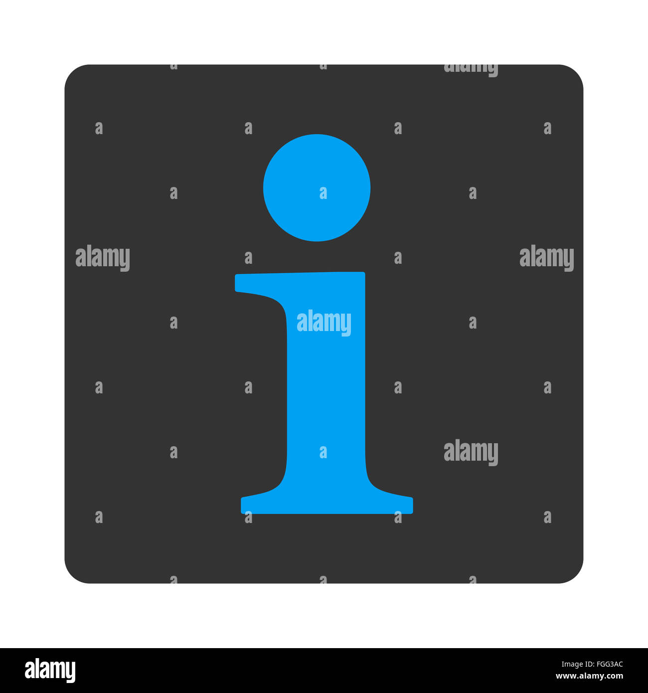 Info flat blue and gray colors rounded button Stock Photo - Alamy