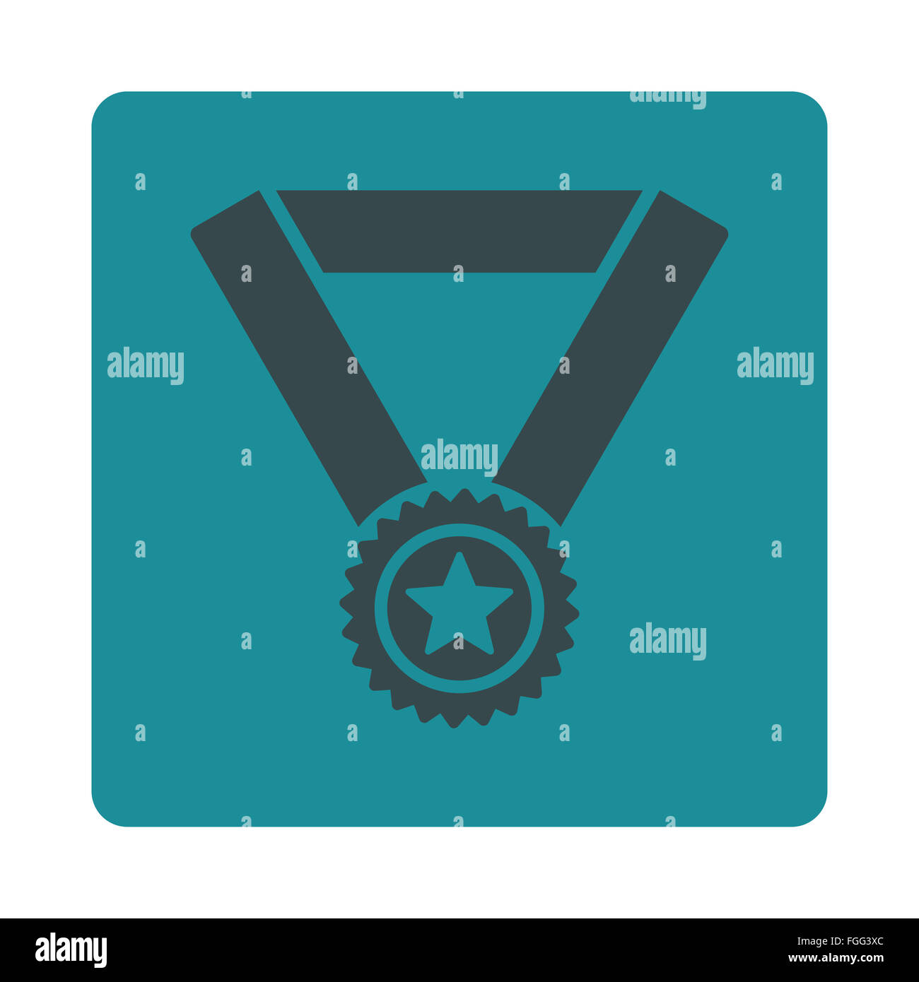 Winner medal icon from Award Buttons OverColor Set Stock Photo - Alamy