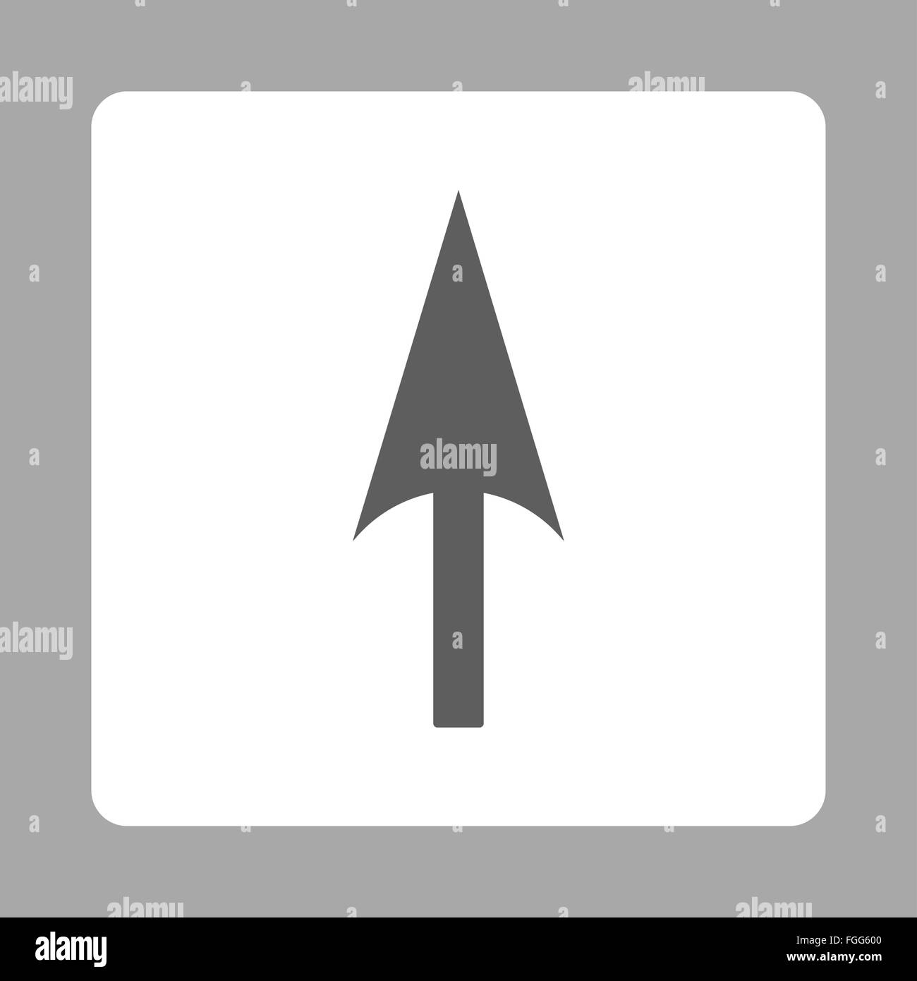 Arrow Axis Y flat dark gray and white colors rounded button Stock Photo ...