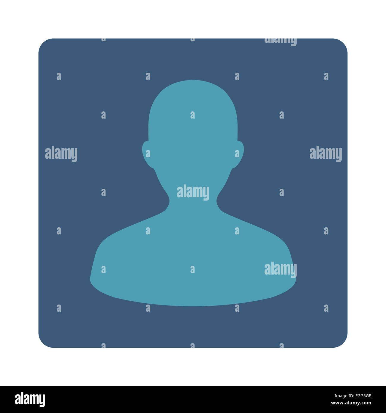 User flat cyan and blue colors rounded button Stock Photo - Alamy
