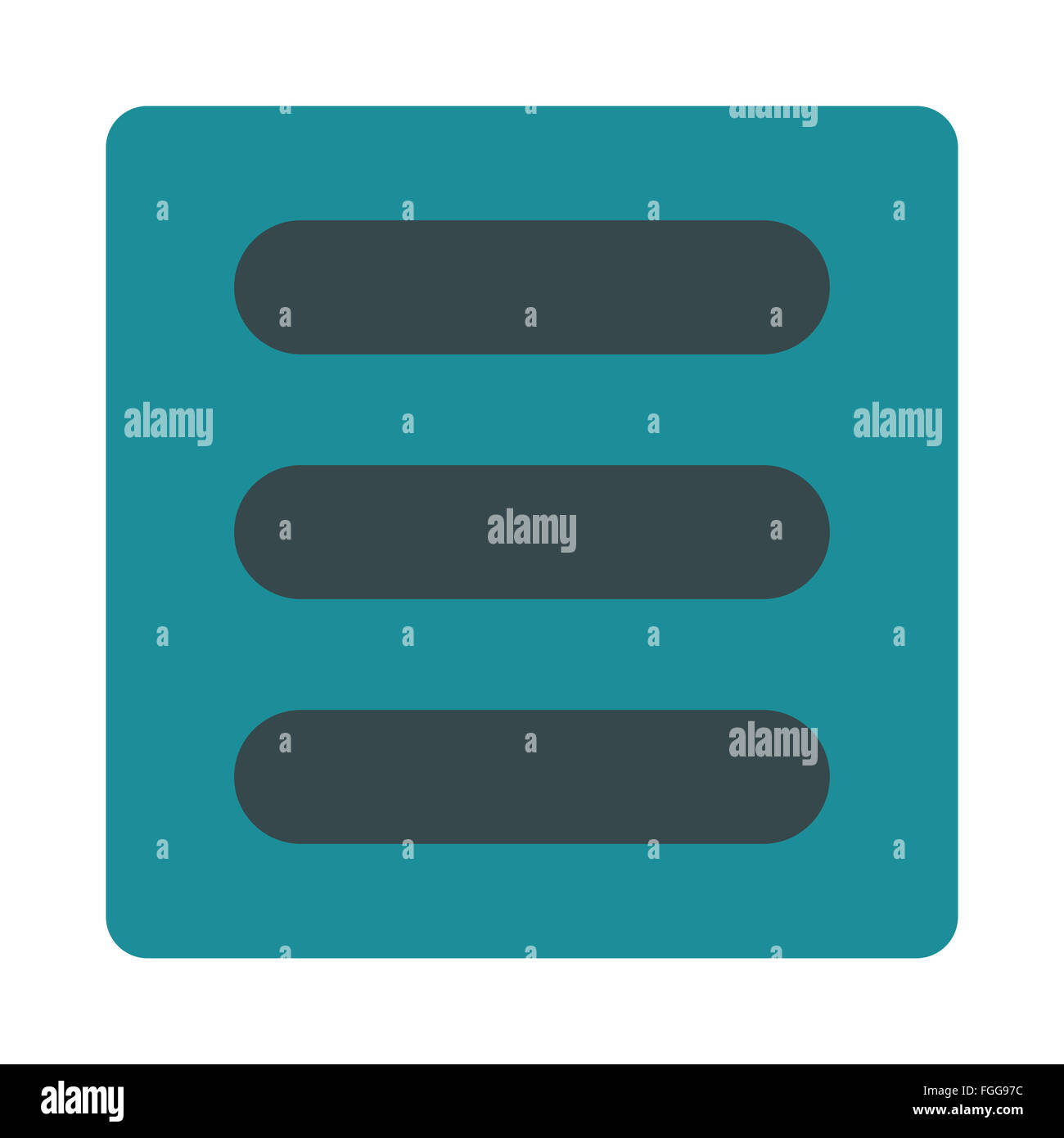 Stack flat soft blue colors rounded button Stock Photo - Alamy