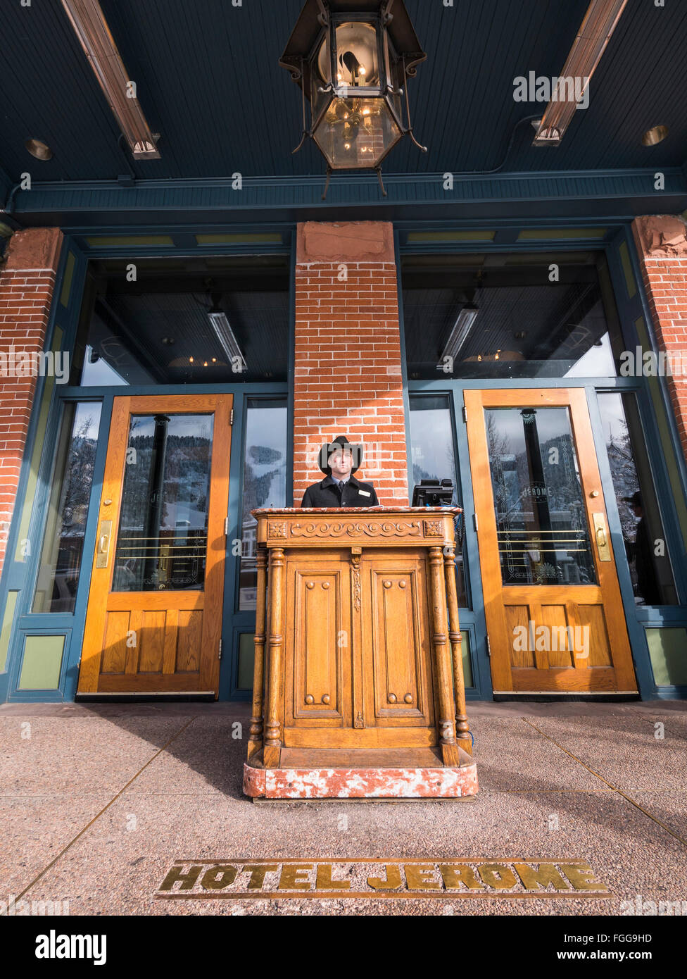 Exterior Hotel Jerome In Winter Aspen Colorado Stock Photo Alamy   Exterior Hotel Jerome In Winter Aspen Colorado FGG9HD 