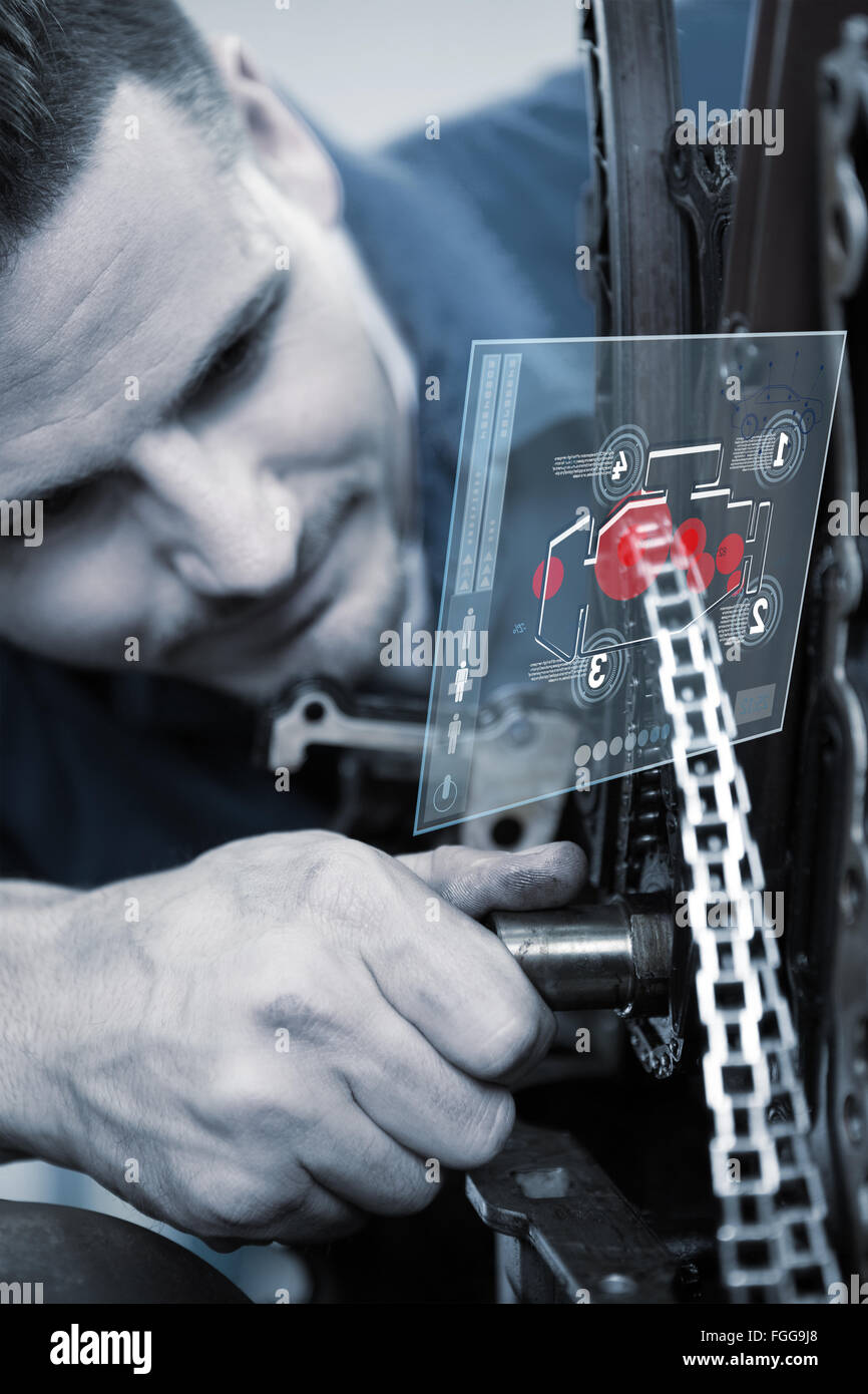 Composite image of engine interface Stock Photo - Alamy