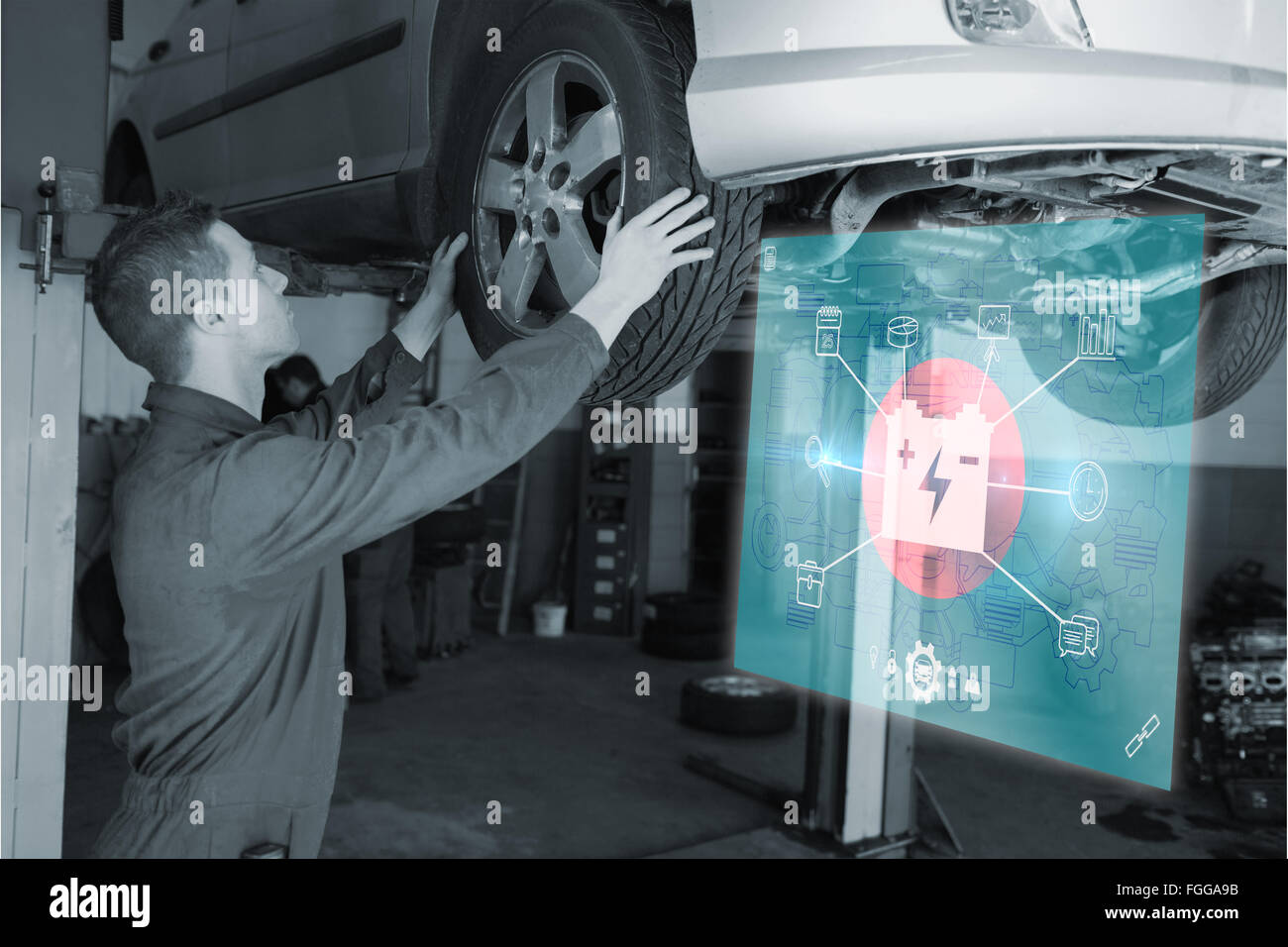 Composite image of engineering interface Stock Photo - Alamy