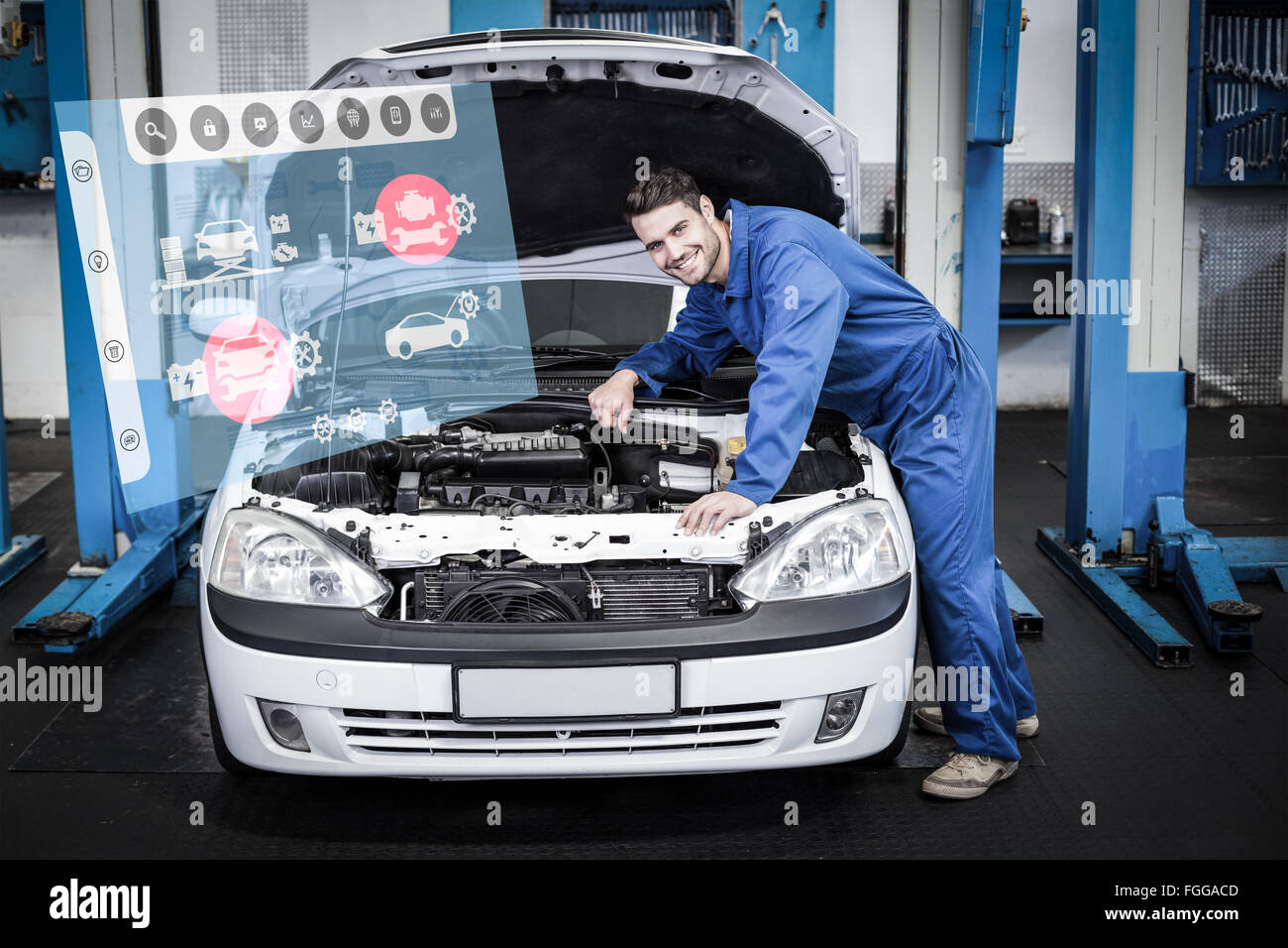 Composite image of engineering interface Stock Photo - Alamy