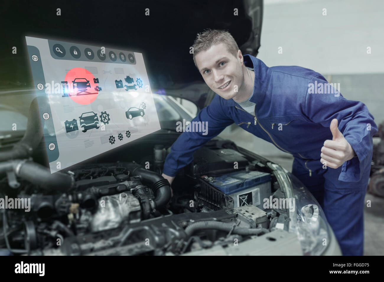 Composite image of engineering interface Stock Photo Alamy