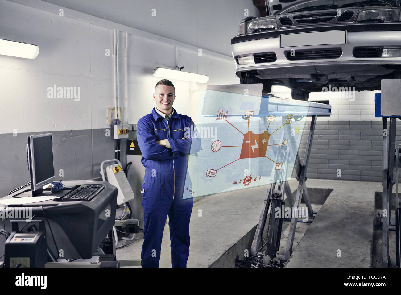 Composite image of engineering interface Stock Photo - Alamy