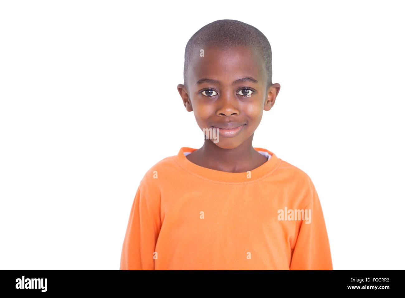 Cute boy smiling at camera Stock Photo - Alamy