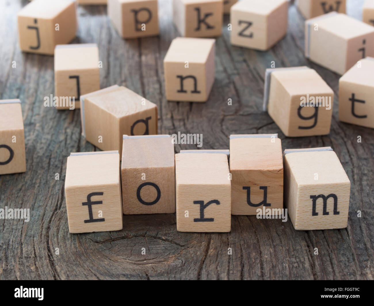 Forum word Stock Photo