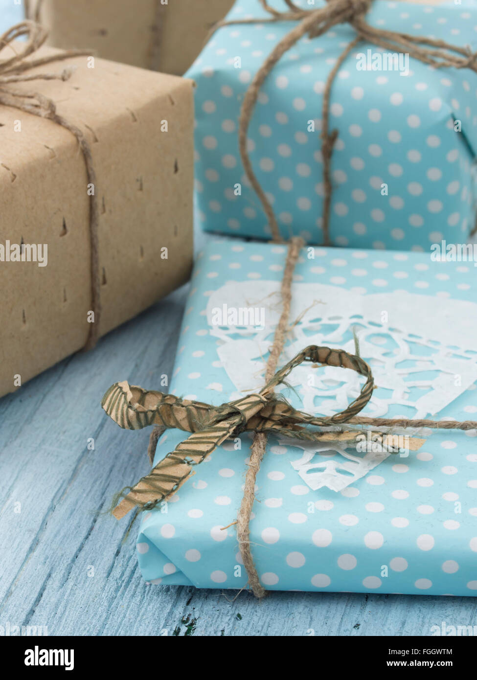 blue gift boxes Stock Photo Alamy