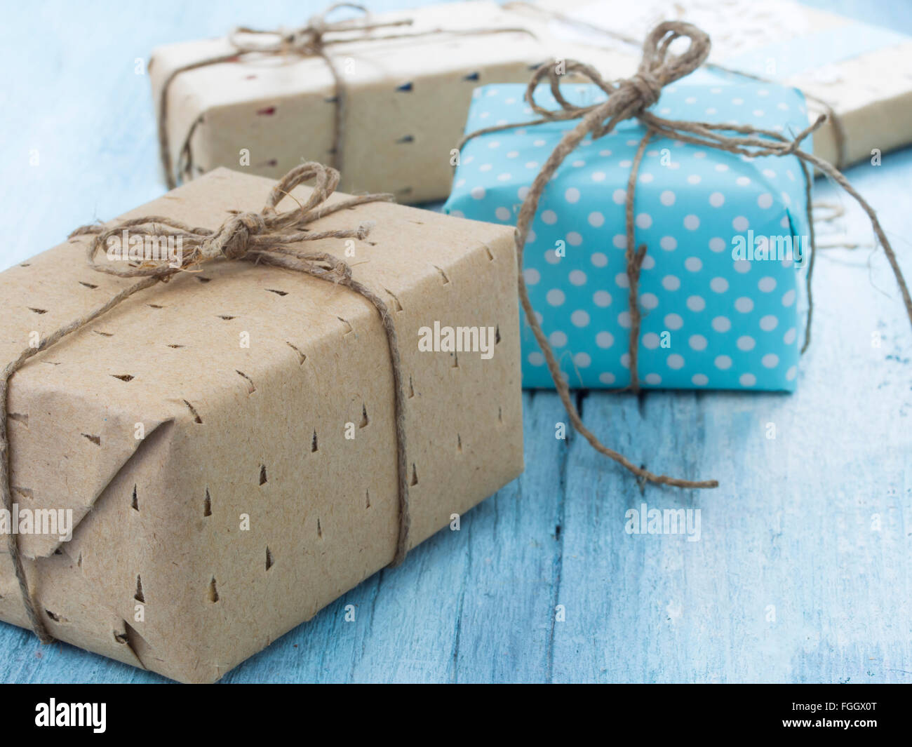 blue gift boxes Stock Photo Alamy