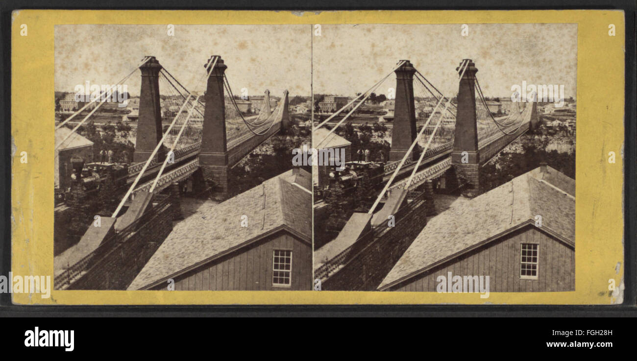 The Suspension Bridge, Niagara Falls, by E. & H.T. Anthony (Firm Stock