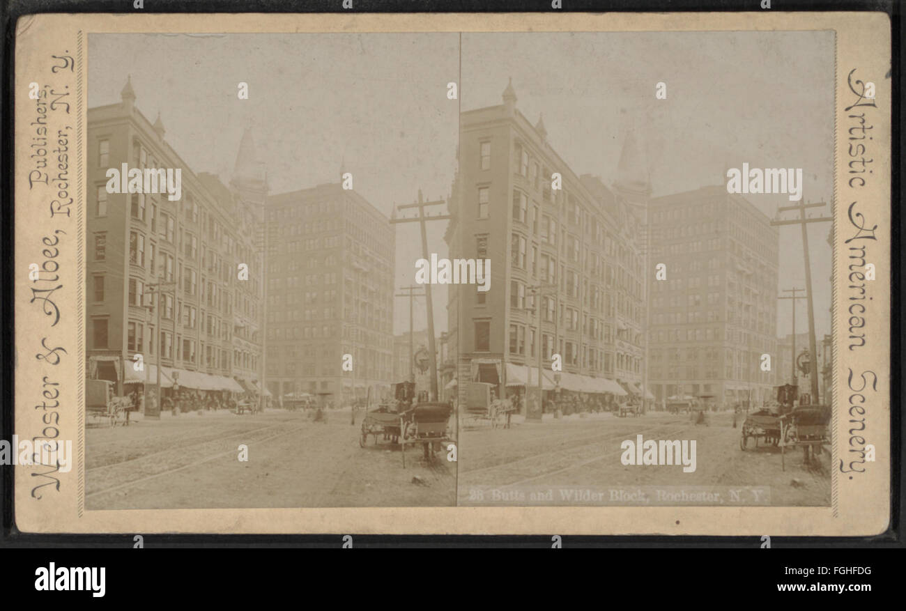Butts And Wilder Block Rochester N Y By Webster Albee Stock Photo butts-and-wilder-block-rochester-n-y-by-webster-albee-stock-photo
