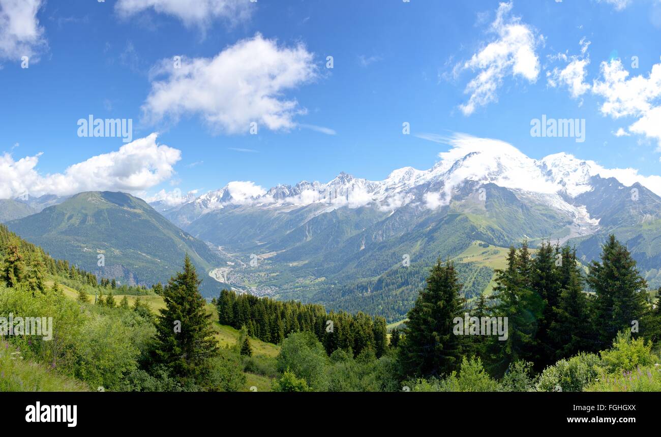 CHAMONIX, beautiful mountain FRANCE Stock Photo