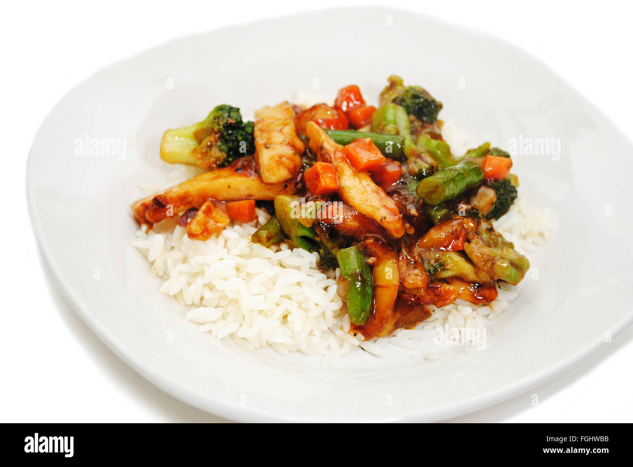 Thai chicken stir fry hi-res stock photography and images - Alamy