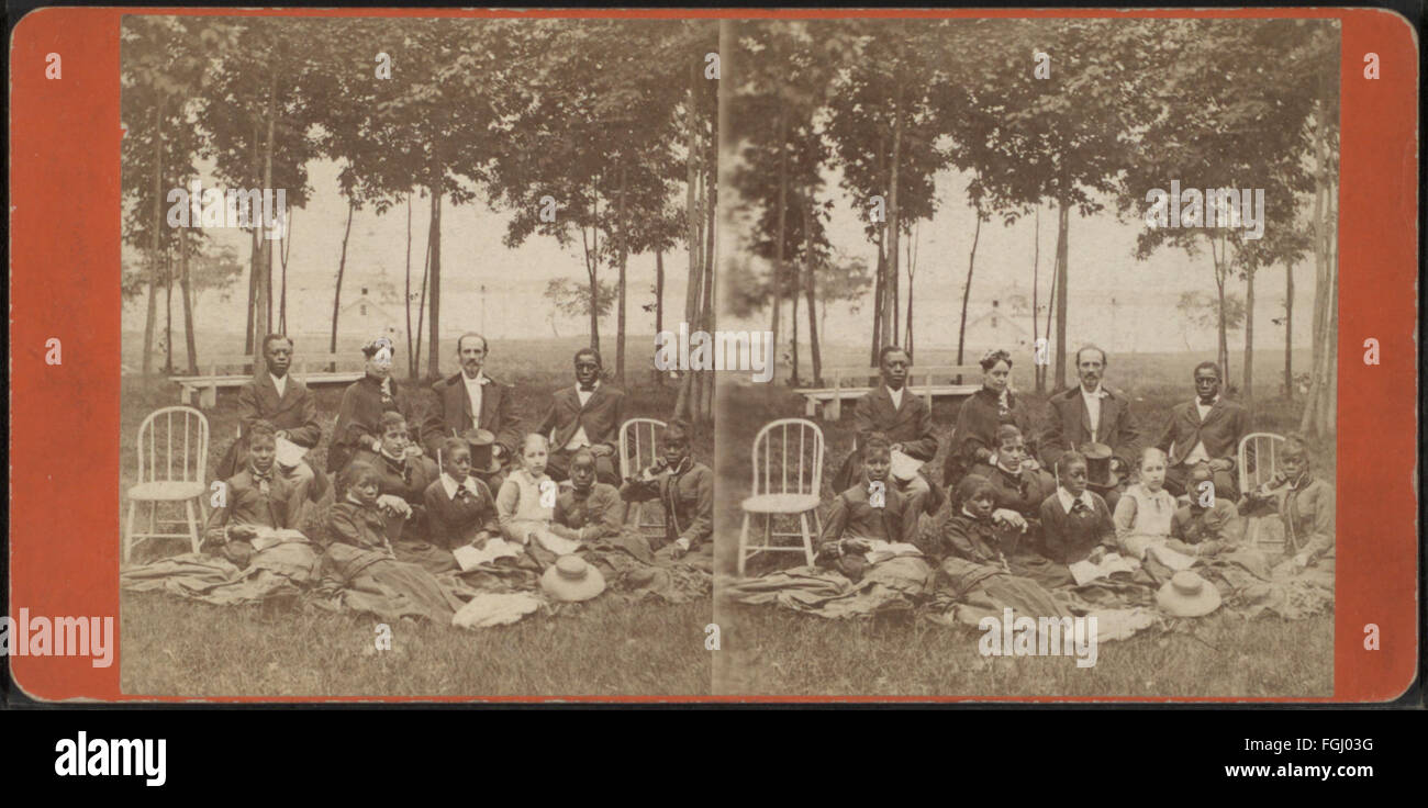 Group portrait, possibly students, by A. C. McIntyre Stock Photo Alamy