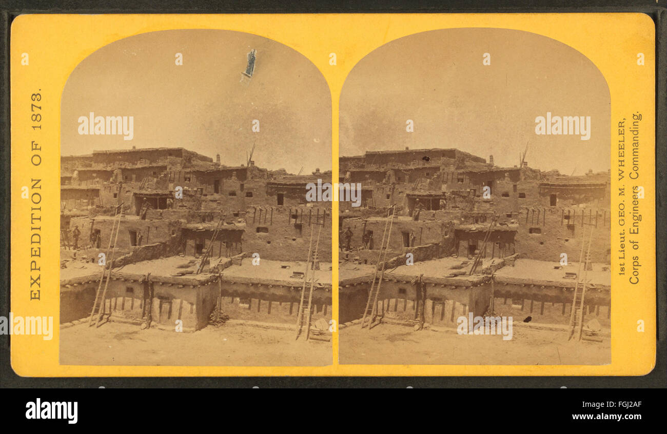 Indian pueblo of Zuni, New Mexico; view from the interior, by O
