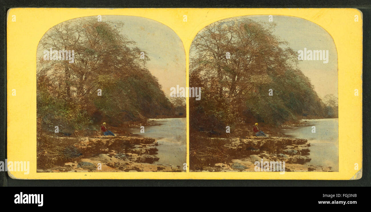 Lake view, Jackson, N.H, from Robert N. Dennis collection of stereoscopic views Stock Photo