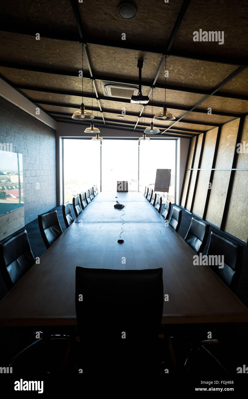 An empty modern conference room in office Stock Photo