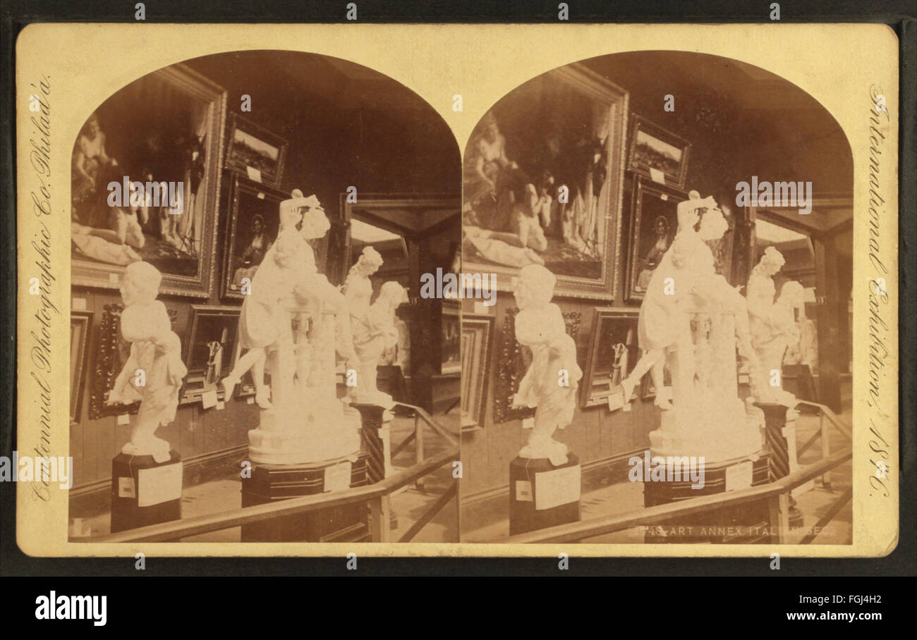 Italian Sect A photograph of the Italian section in the Art Annex, taken by ...