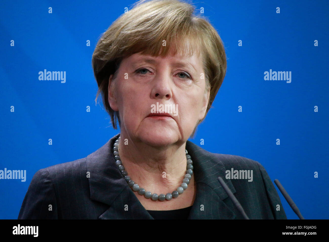 BKin Angela Merkel - Treffen der dt. Bundeskanzlerin mit dem italienischen Ministerpraesidenten, Bundeskanzleramt, 29. Januar 20 Stock Photo