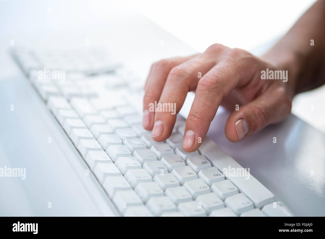 Male typing hi-res stock photography and images - Alamy