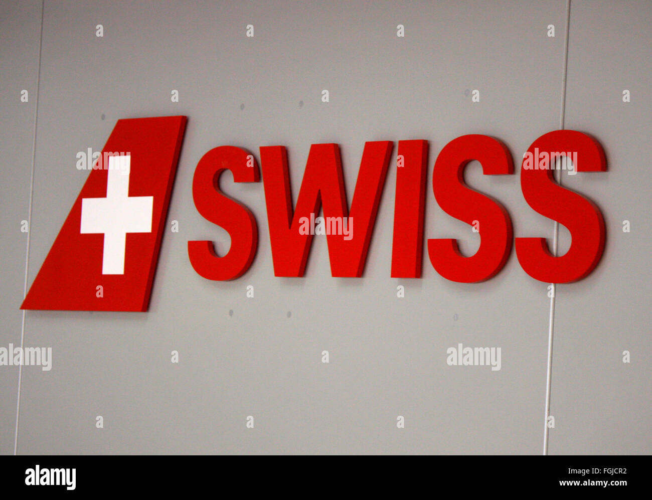 Markenname: 'Swiss Airlines', Berlin. Stock Photo