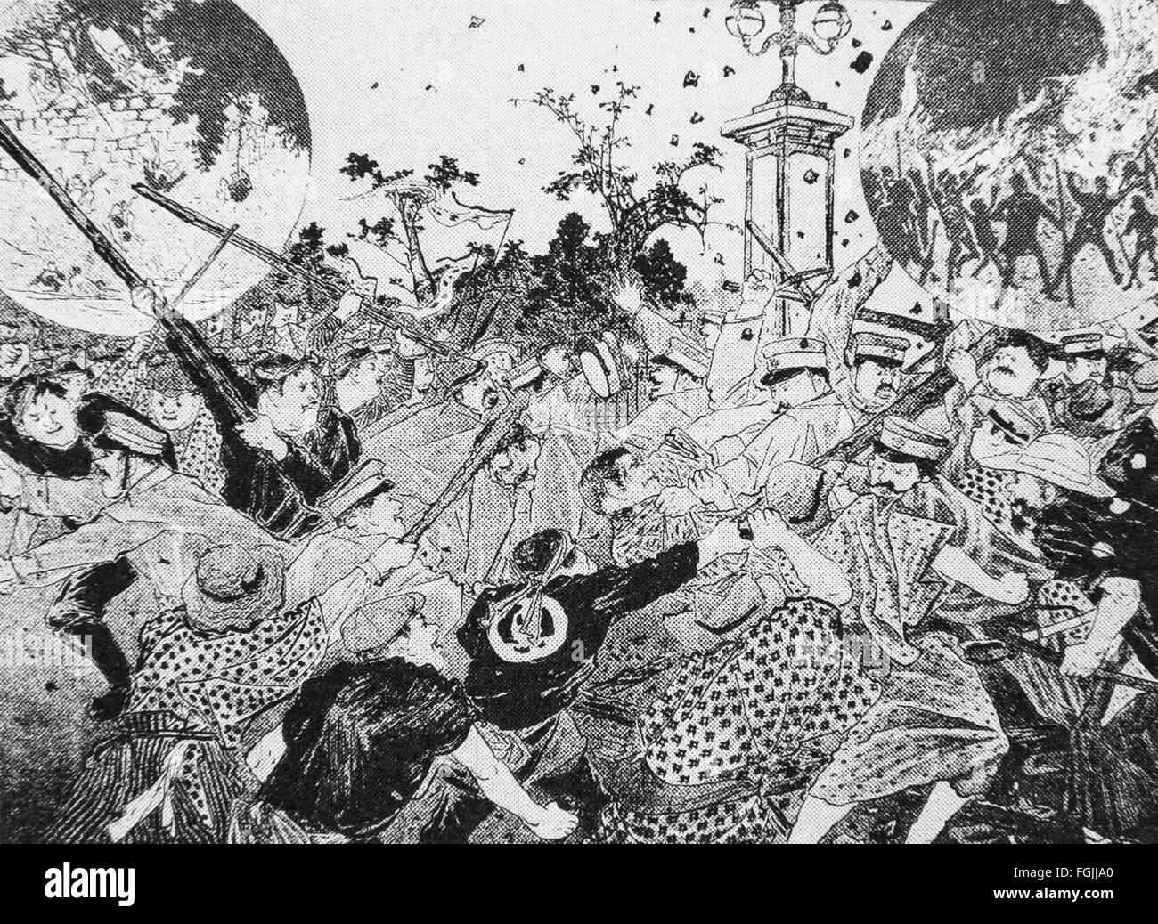 Meiji period tokyo Black and White Stock Photos & Images - Alamy