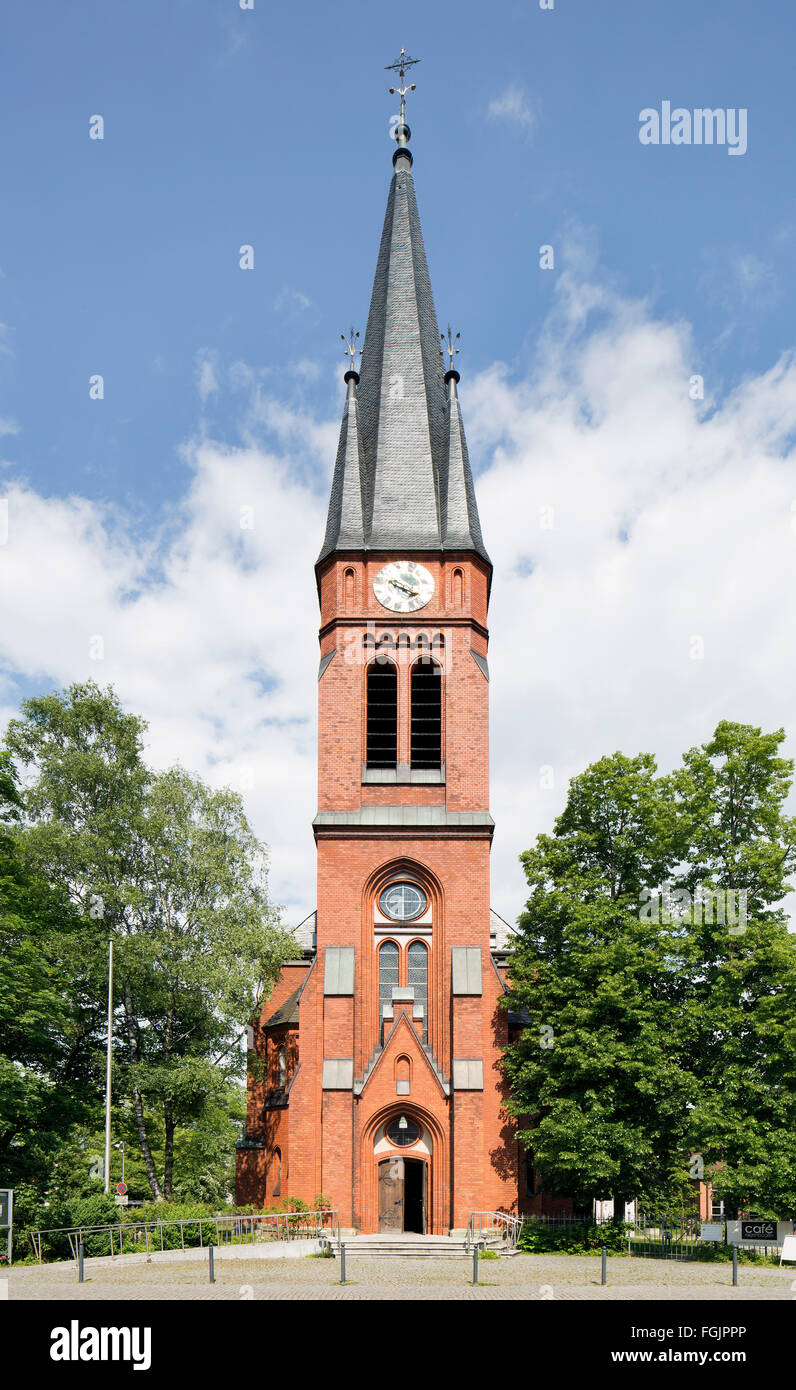 Protestant Church of the Redeemer, Rosenheim, Upper Bavaria, Bavaria, Germany Stock Photo