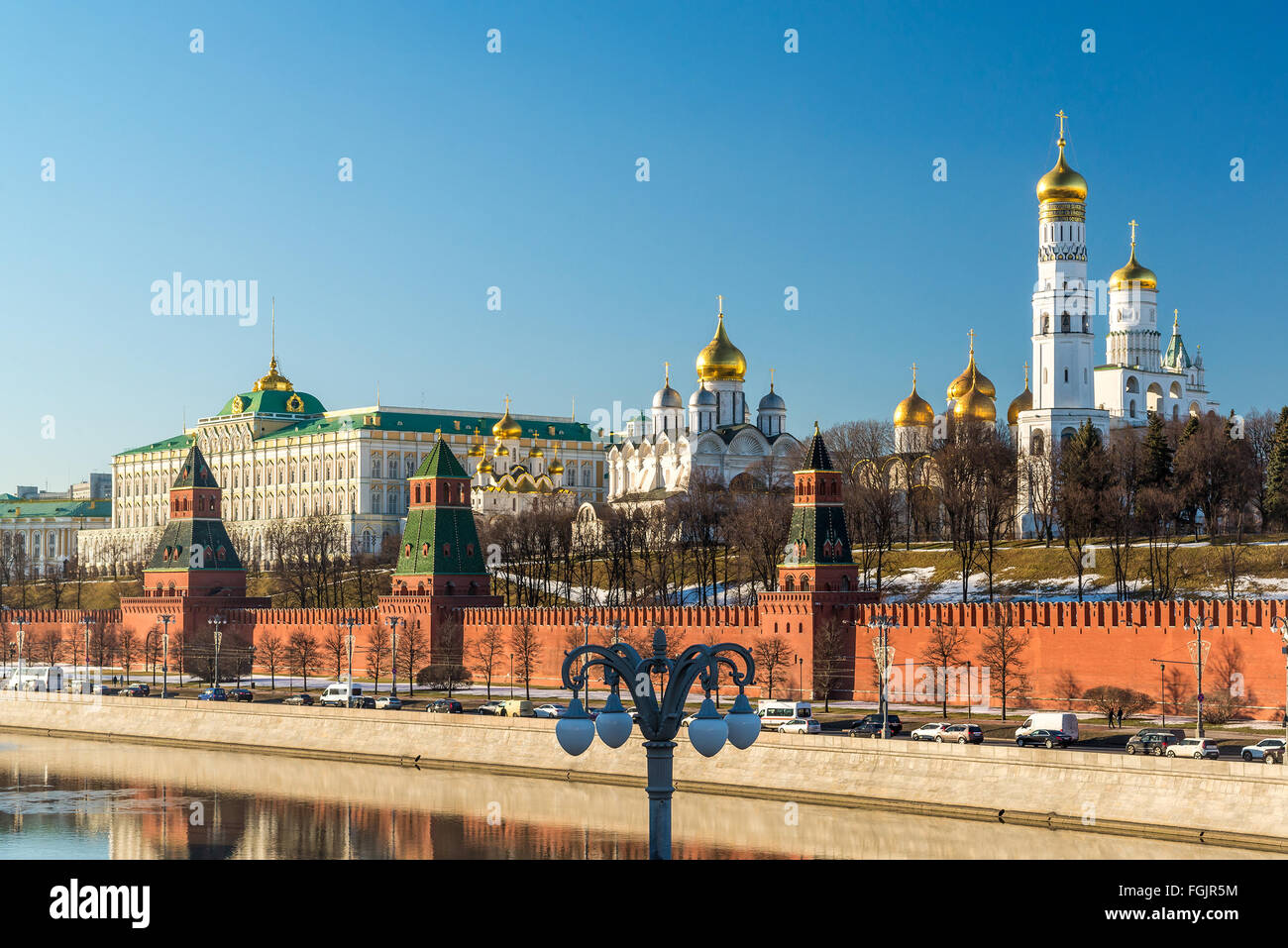 Panorama of Moscow Kremlin on sunny day, Russia Stock Photo - Alamy