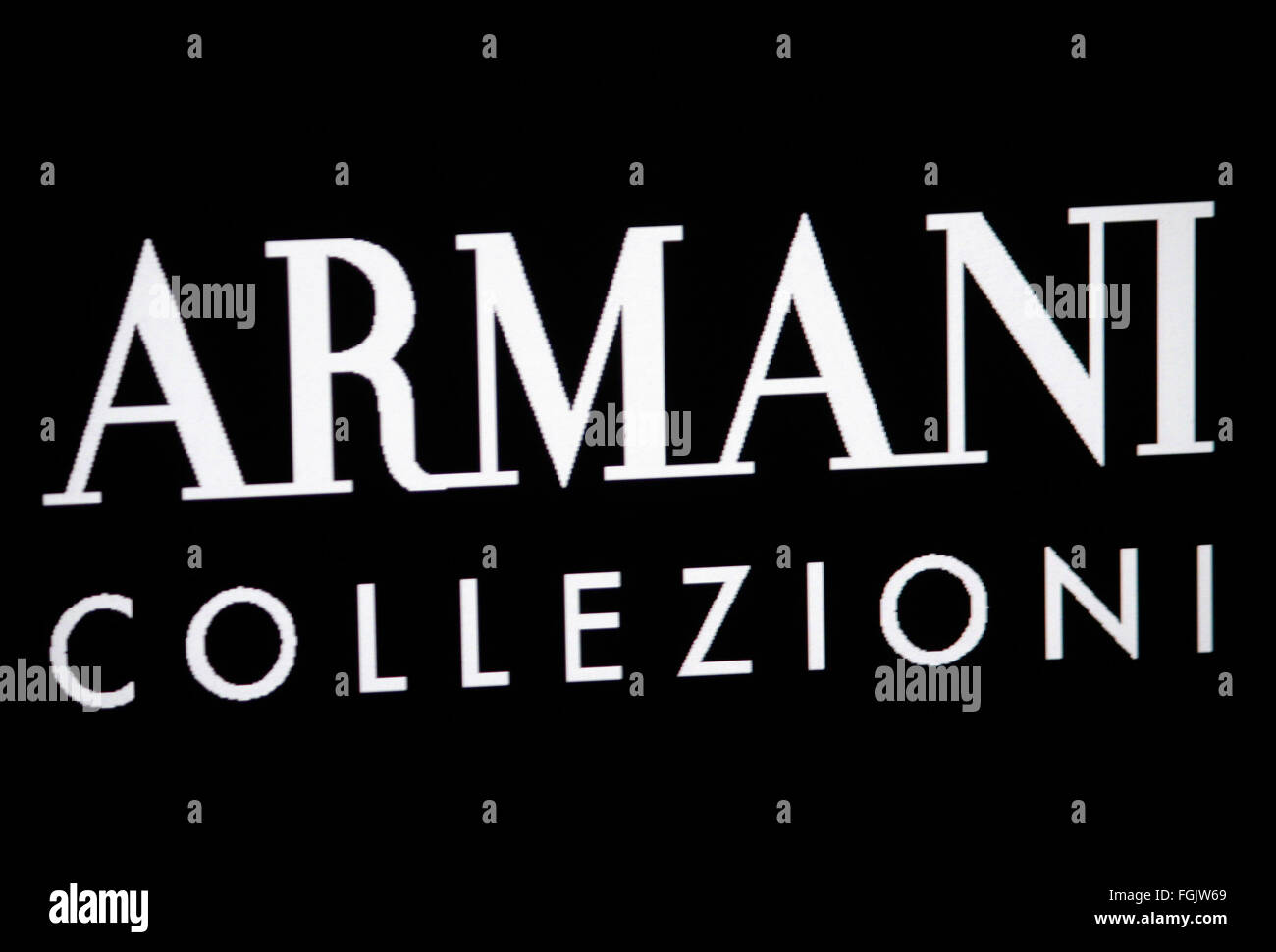 Markenname: 'Armani', Berlin. Stock Photo