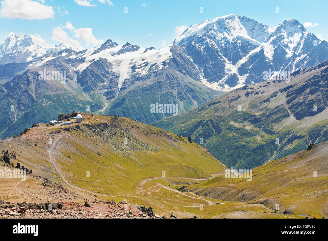 alpine mountain landscape Stock Photo