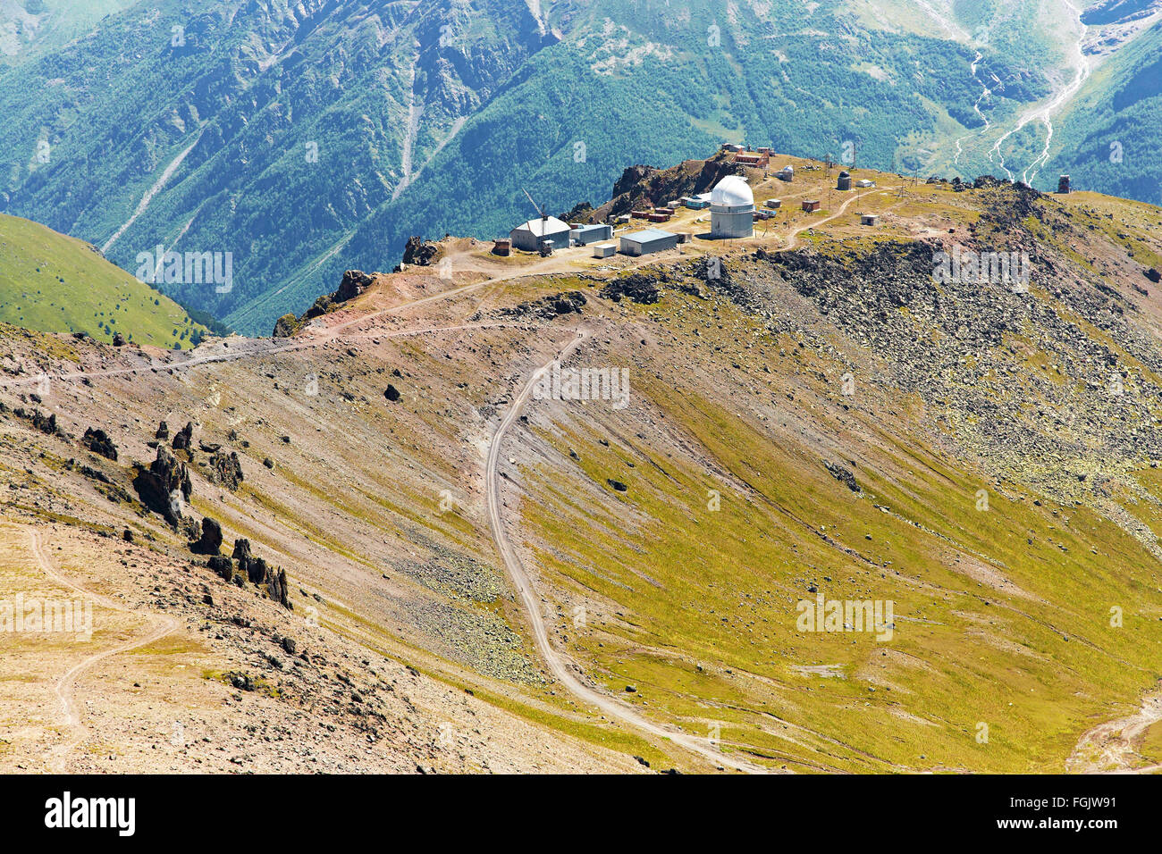 alpine mountain landscape Stock Photo