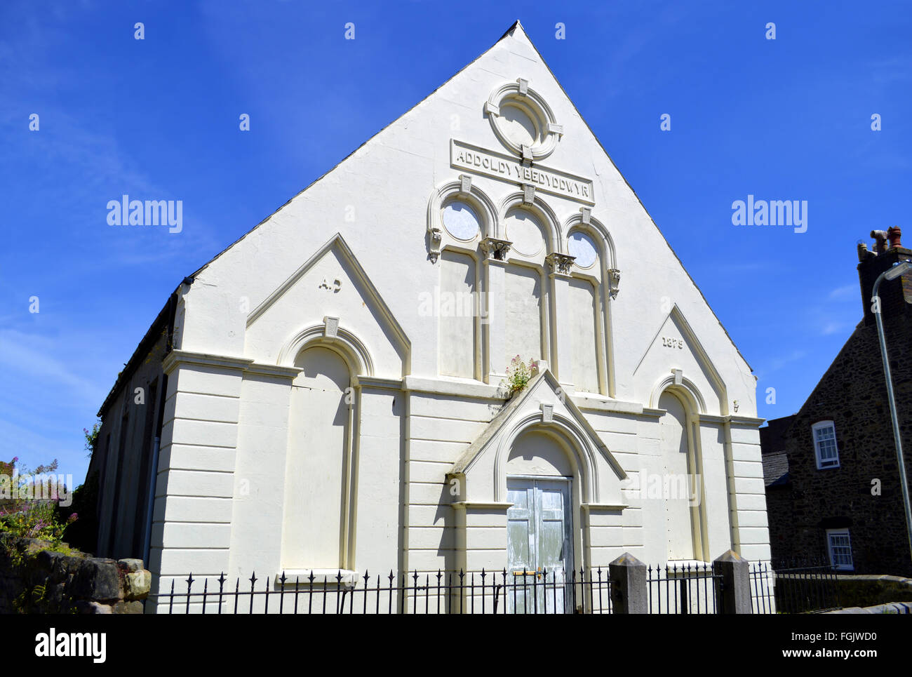 The former Bethesda Welsh Baptist Church in Conwy Stock Photo