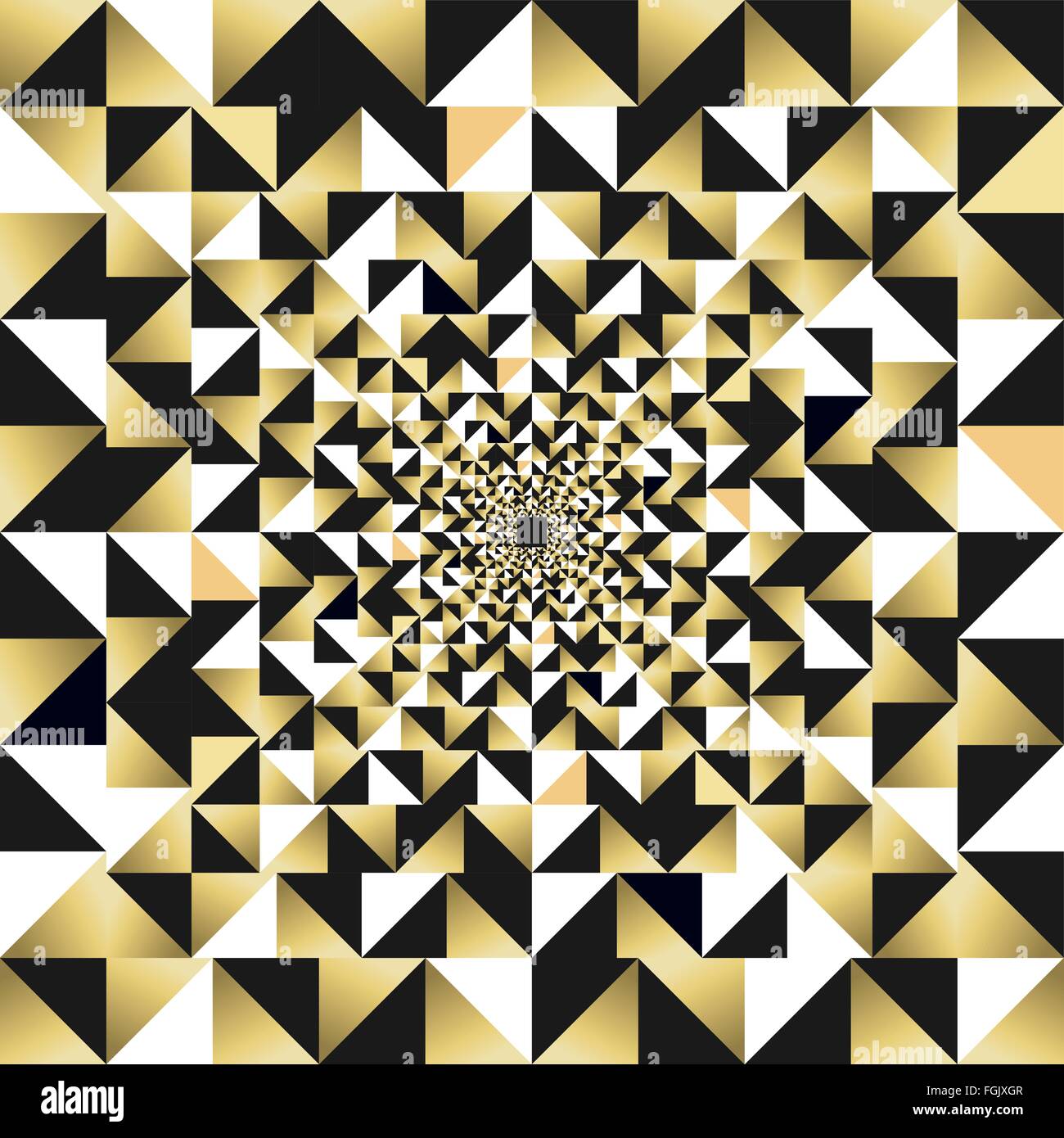 Gold seamless pattern, trendy background with modern abstract geometry design. EPS10 vector. Stock Vector