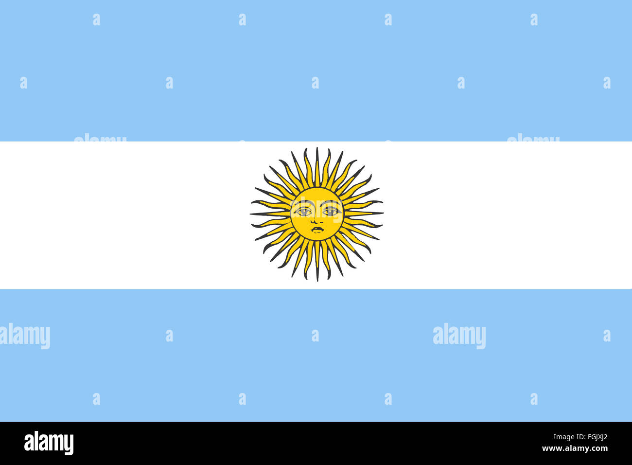 Fahne: Argentinien/ flag: Argentine. Stock Photo