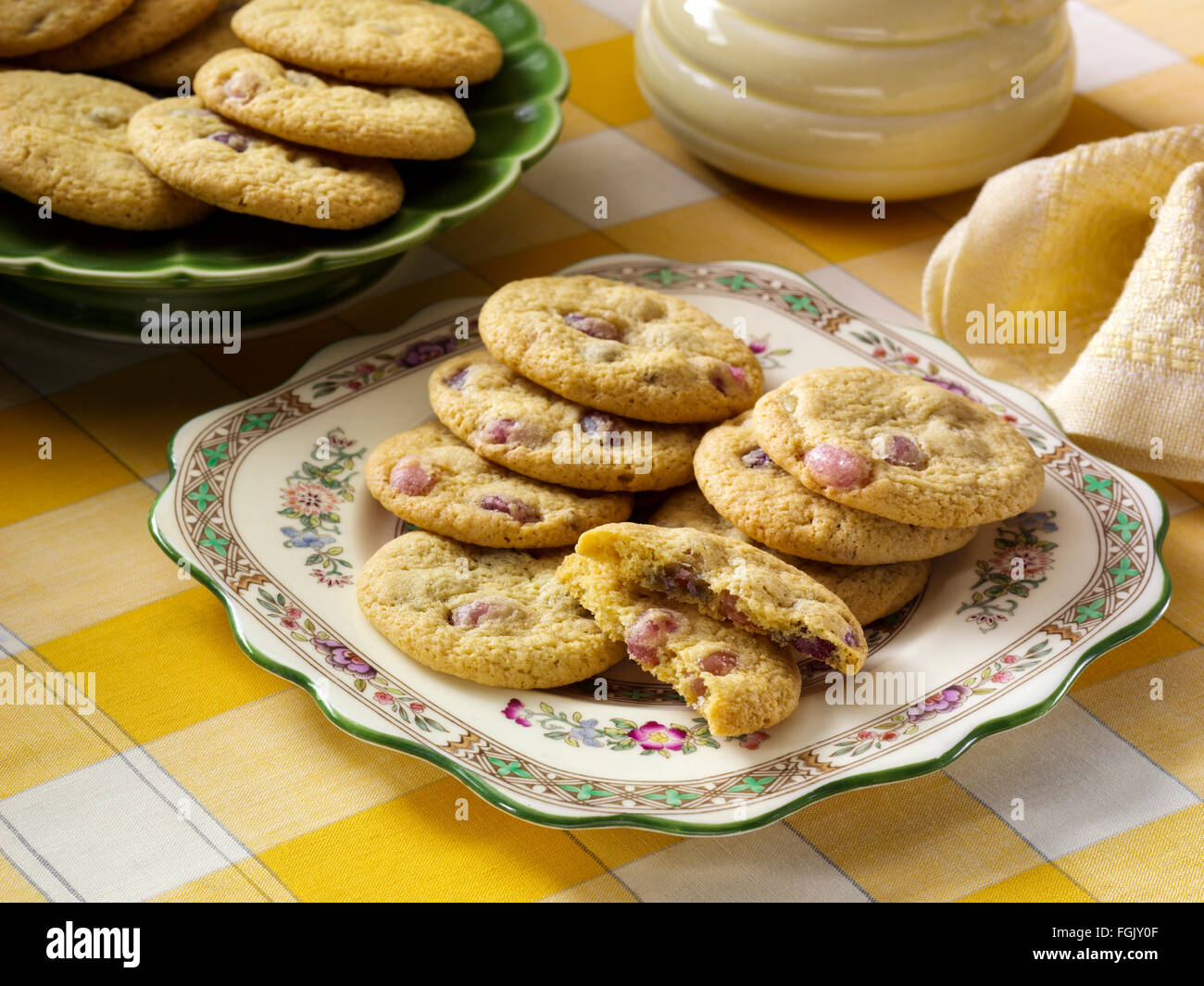 Jelly bean cookies Stock Photo