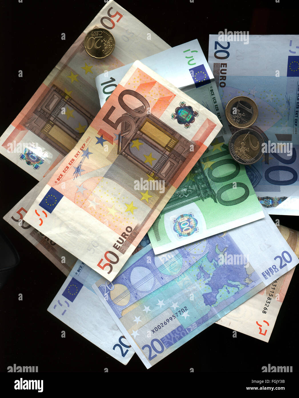 Geld: Euros. Stock Photo