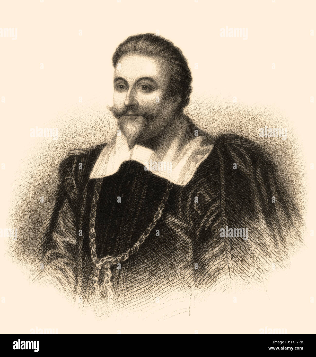 Francis Cottington, 1st Baron Cottington, ca. 1579-1652, an English lord treasurer and ambassador Stock Photo