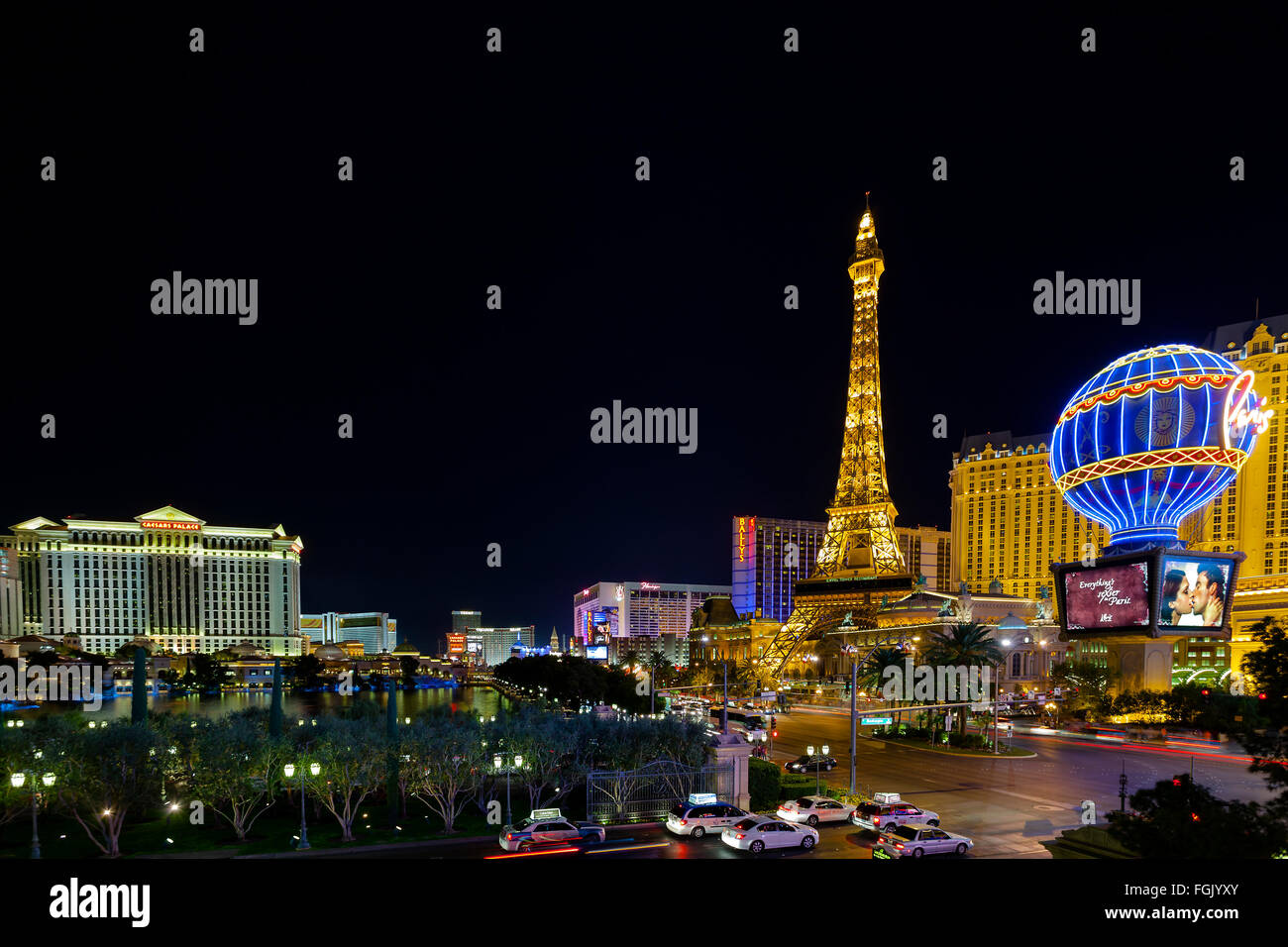Las Vegas Strip Nevada USA Stock Photo